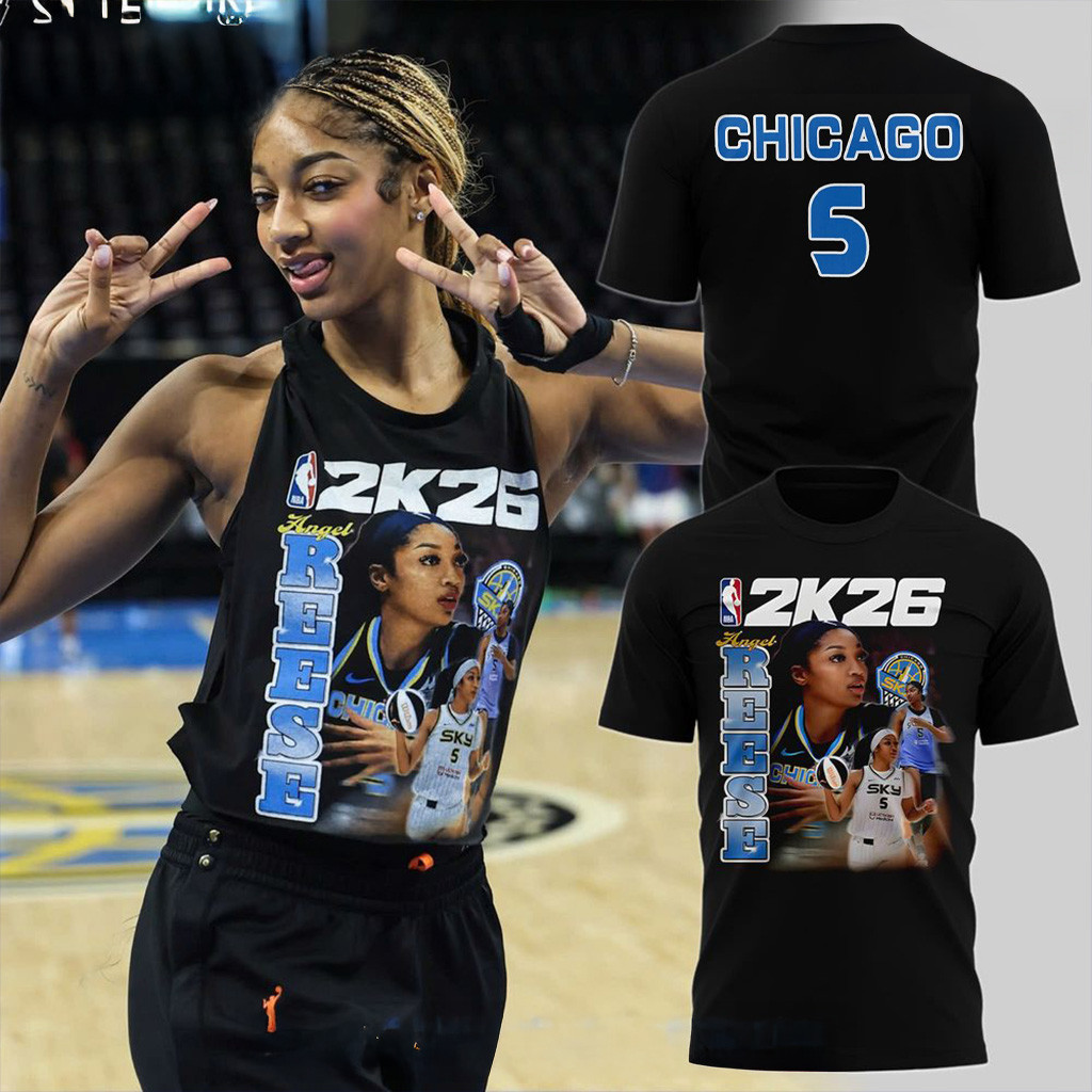 Chicago Sky Angel Reese x NBA 2K26 Shirt Fan Merch Gift For Basketball Lover