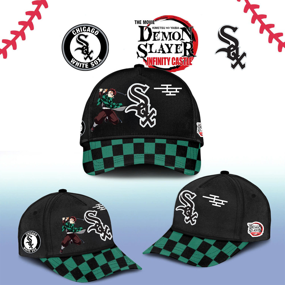 Chicago White Sox Demon Slayer Tanjiro Cap 2025 Gift Ideas For Baseball Fans