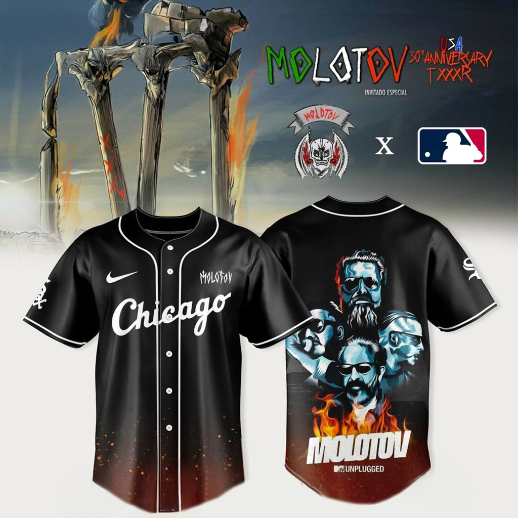 Chicago White Sox X Molotov 30Th Anniversary TXXXR Jersey Fan Merch Cool Baseball Gifts