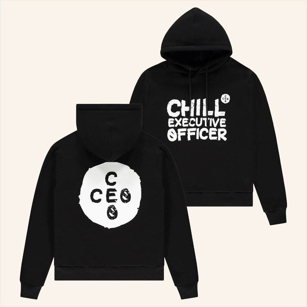 Chill Executive Officer Logo Hoodie Armada Music Merch Black Best Gifts For Music Lovers