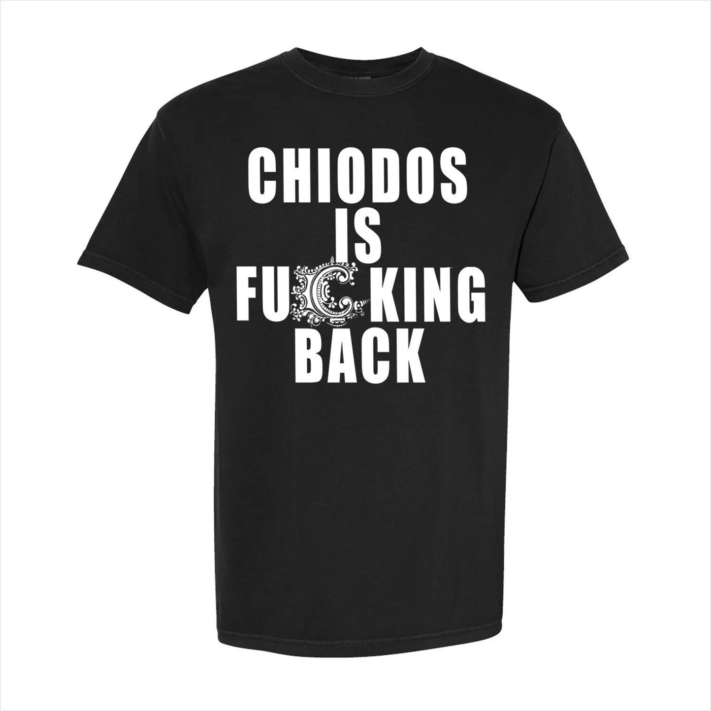 Chiodos Is Fcking Back Black T-Shirt Chiodos Merch Birthday Gifts For Dad Gifts For BFF