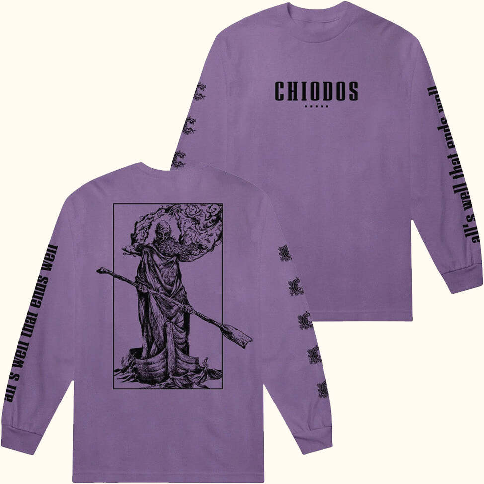 Chiodos Merch All's Well That Ends Well Violet Long Sleeve Shirt Gifts For Music Fans