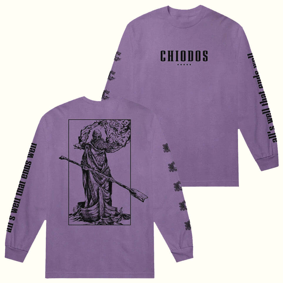 Chiodos Merch All's Well That Ends Well Violet Long Sleeve T-Shirt Gifts For Friends