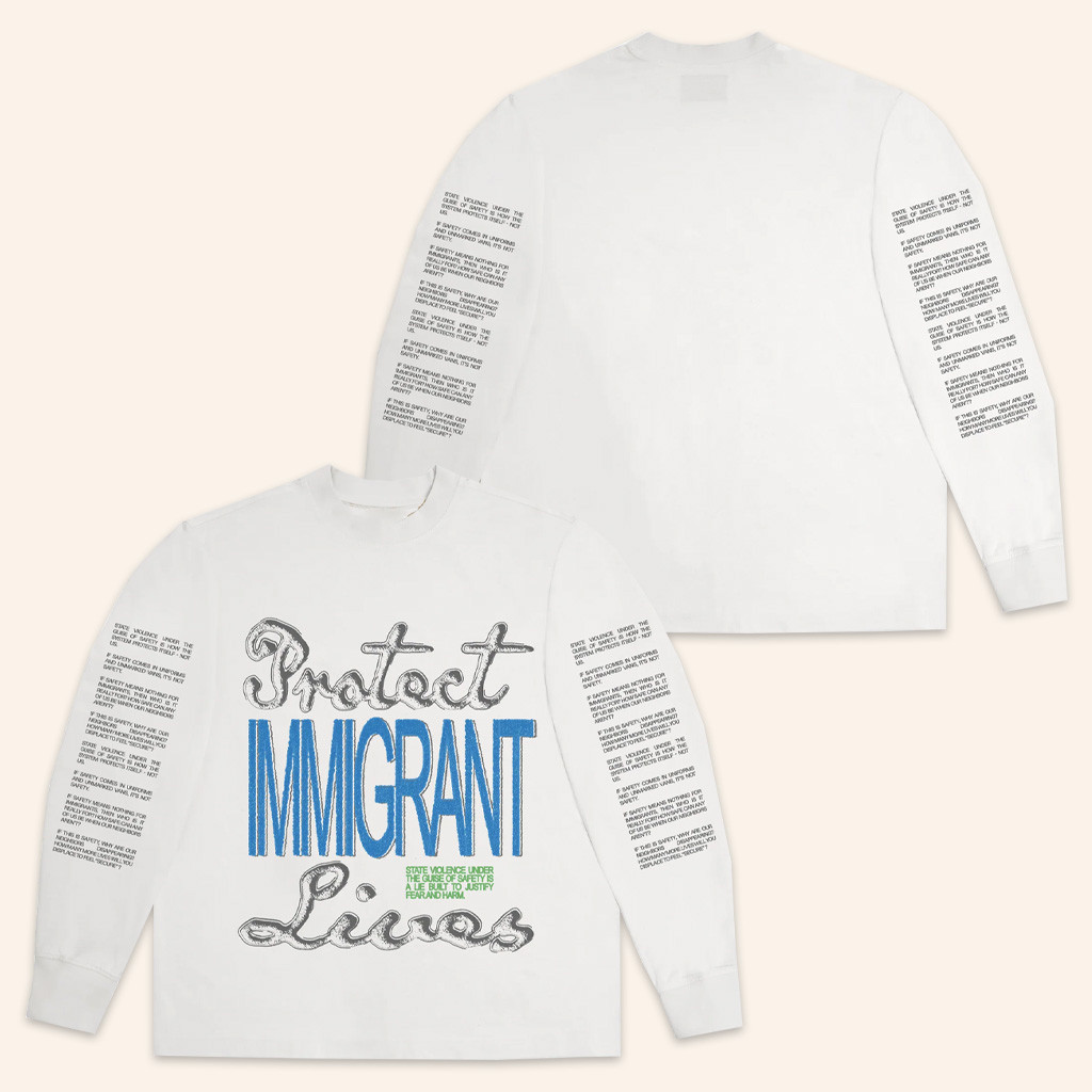 Chnge Merch Shop Protect Immigrant Lives Long Sleeve T-Shirt White Gifts For Husband