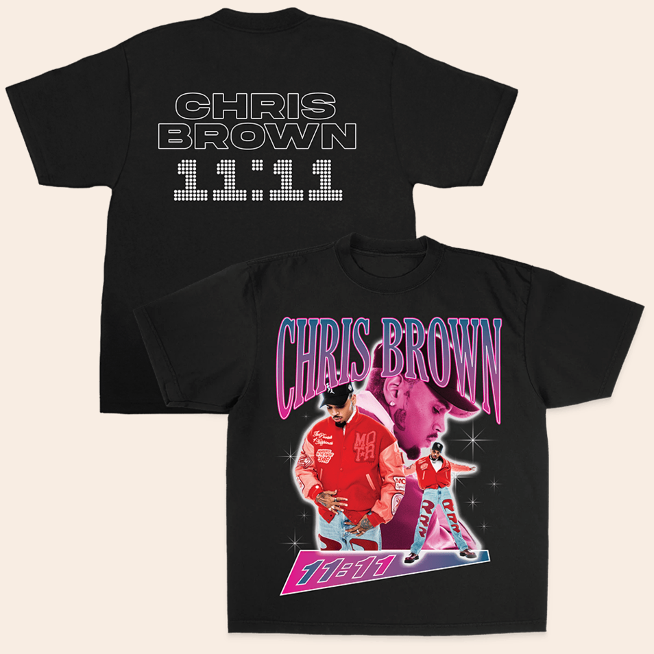 Chris Brown 11 11 Star Struck T-Shirt Chris Brown Merch Birthday Gifts For Music Fans