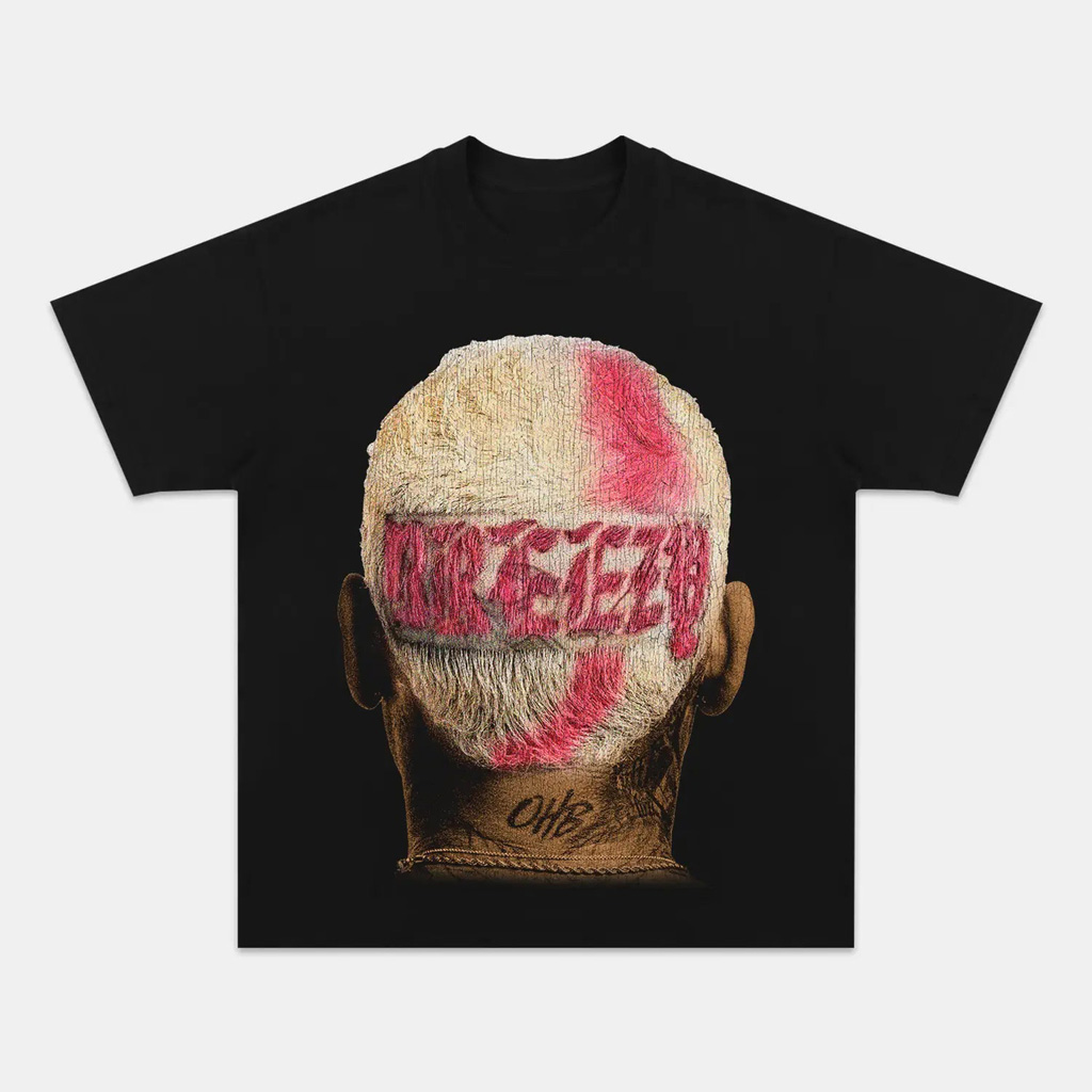 Chris Brown Big Face Graphic T-Shirt Chris Brown Merch Music Lovers Gifts