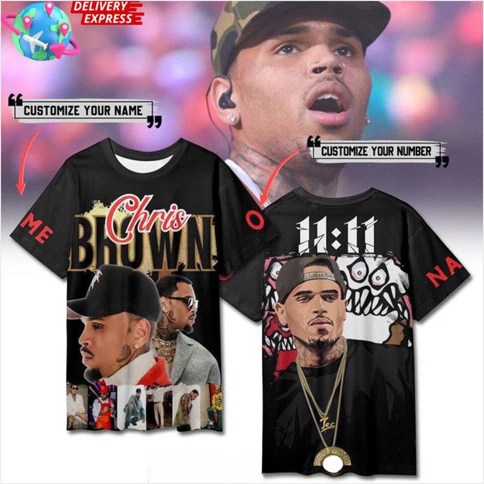 Chris Brown Breezy 11 11 Tour T-Shirt Custom Chris Brown Merch Mother's Day Gifts For Daughter