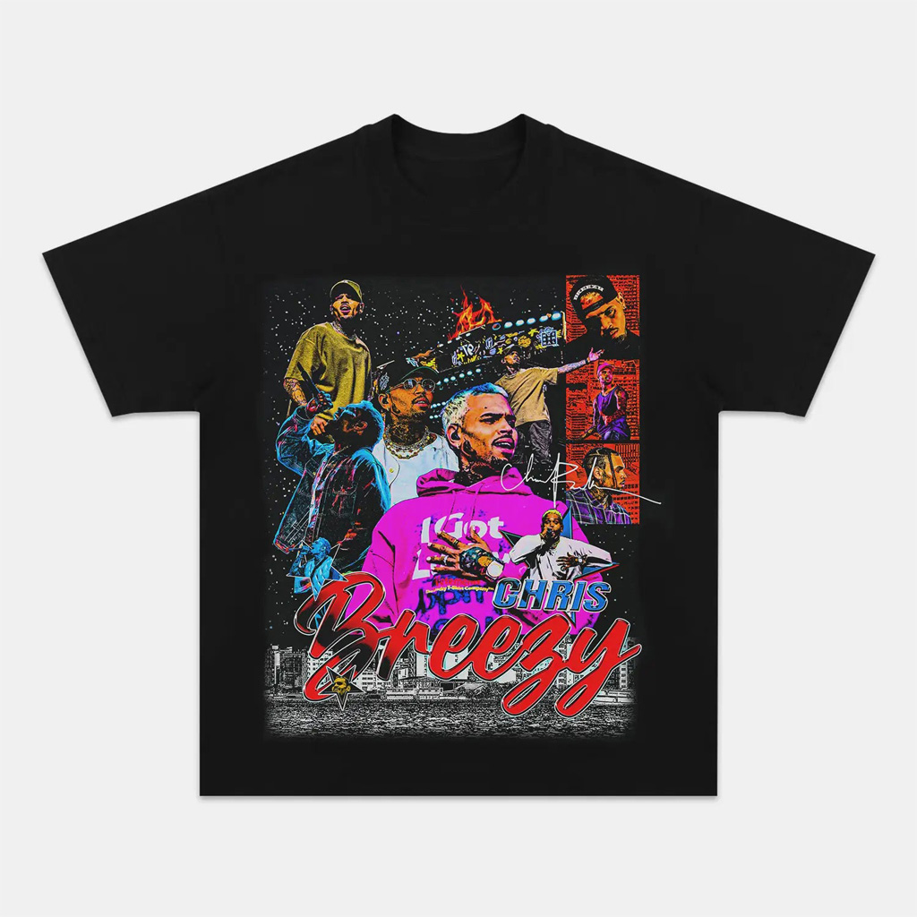 Chris Brown Graphic T-Shirt Fan Merch Music Lover Gift Ideas For Him