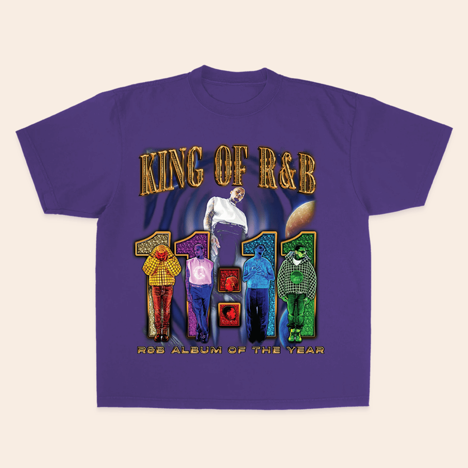 Chris Brown King Of R And B Album Of The Year T-Shirt Chris Brown Merch Father's Day Gifts