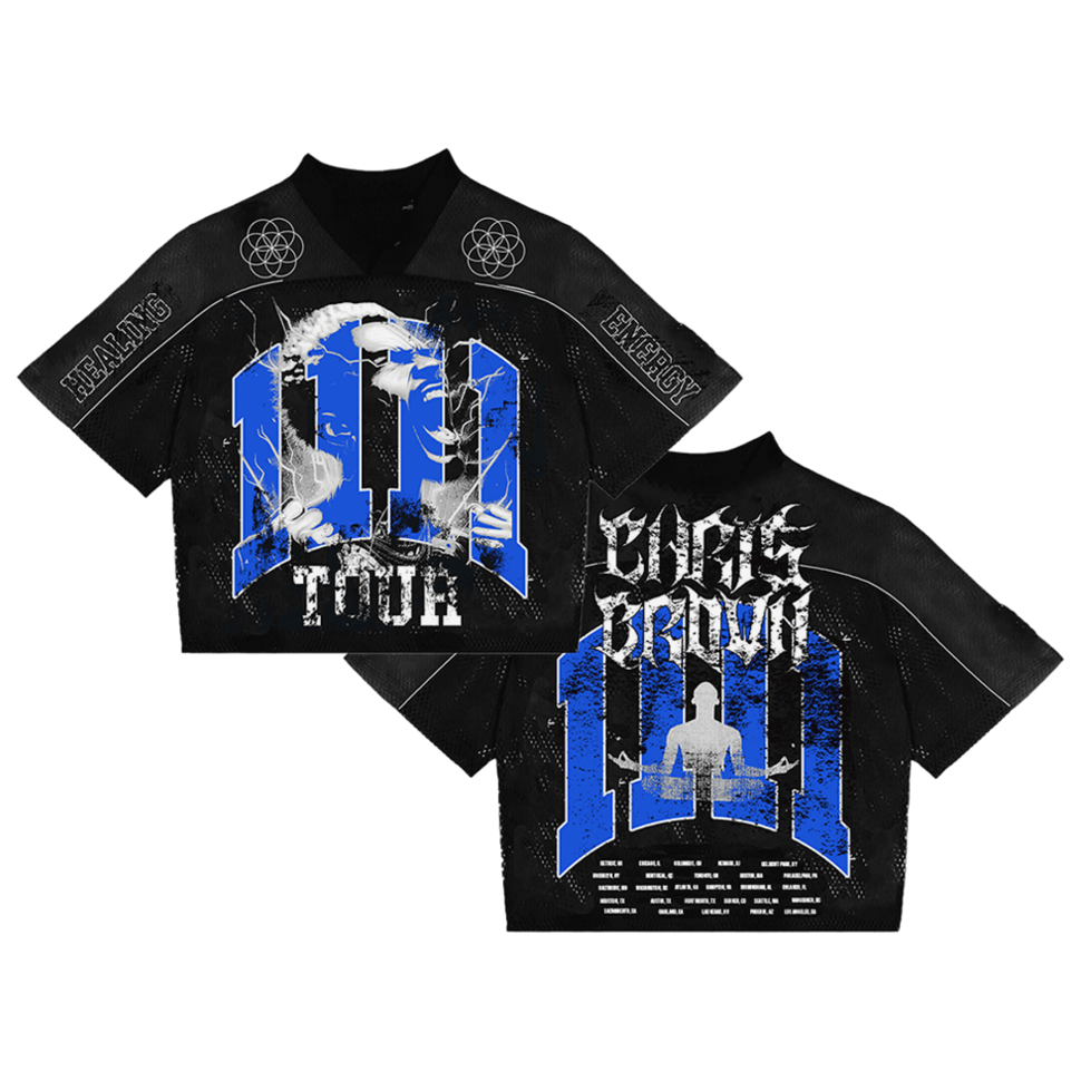 Chris Brown Merch Chris Brown 11:11 Tour Mesh Jersey Mother's Day Gifts For Wife Gifts For Fans