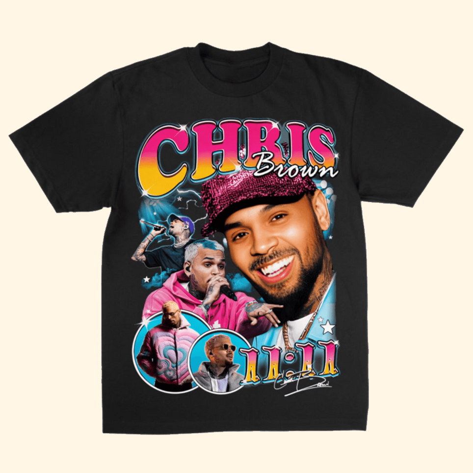 Chris Brown T-Shirt Chris Brown Merch Father's Day Birthday Gifts For Music Fans BFF Gifts
