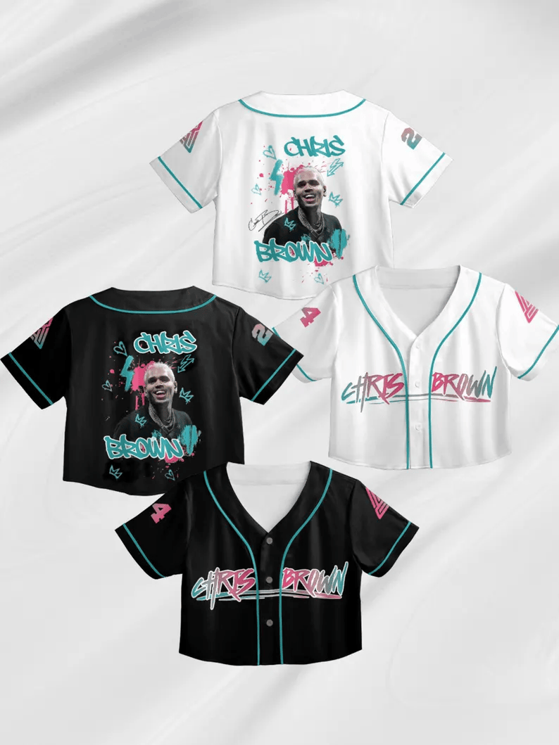 Chris Brown Tour Crop Top Jersey Gift For Music Lover