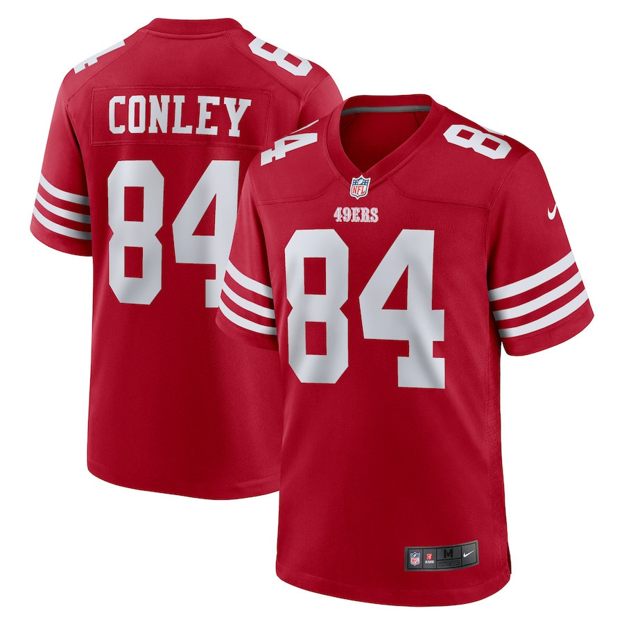 Chris Conley 84 San Francisco 49ers Game Men Jersey - Scarlet - JSDV778
