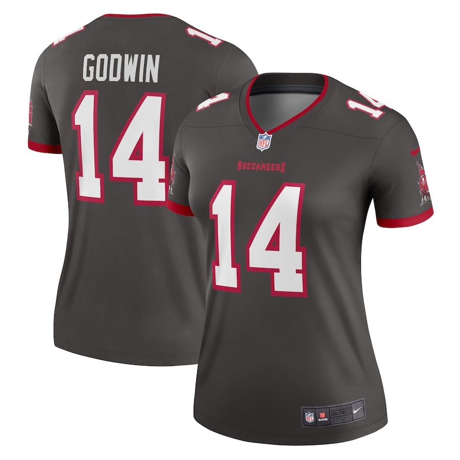 Chris Godwin 14 Tampa Bay Buccaneers Women Alternate Legend Jersey - Pewter - JS264