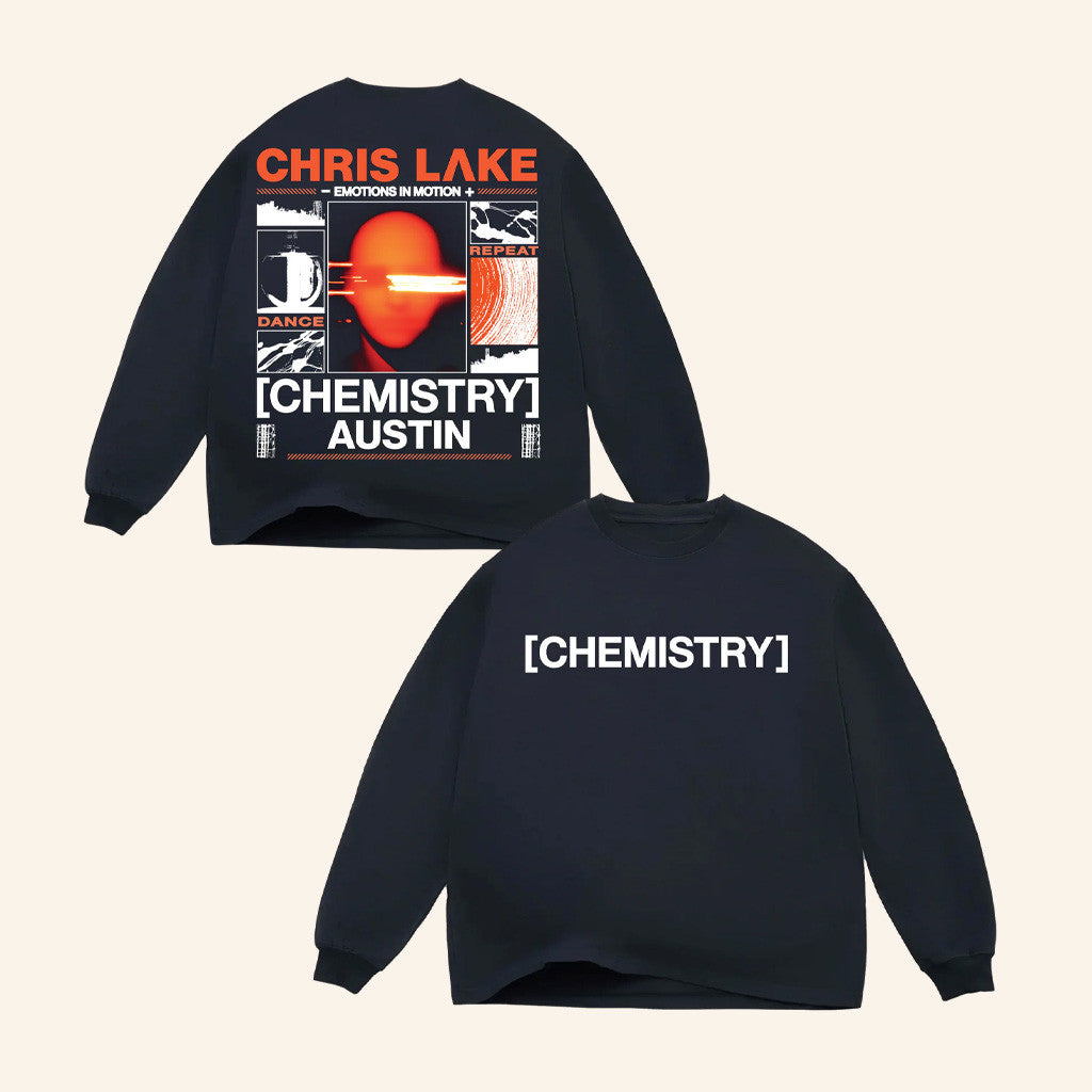 Chris Lake Merch Chemistry Austin Head Long Sleeve Shirt Austin Chemistry Album Tour 2025 Apparel