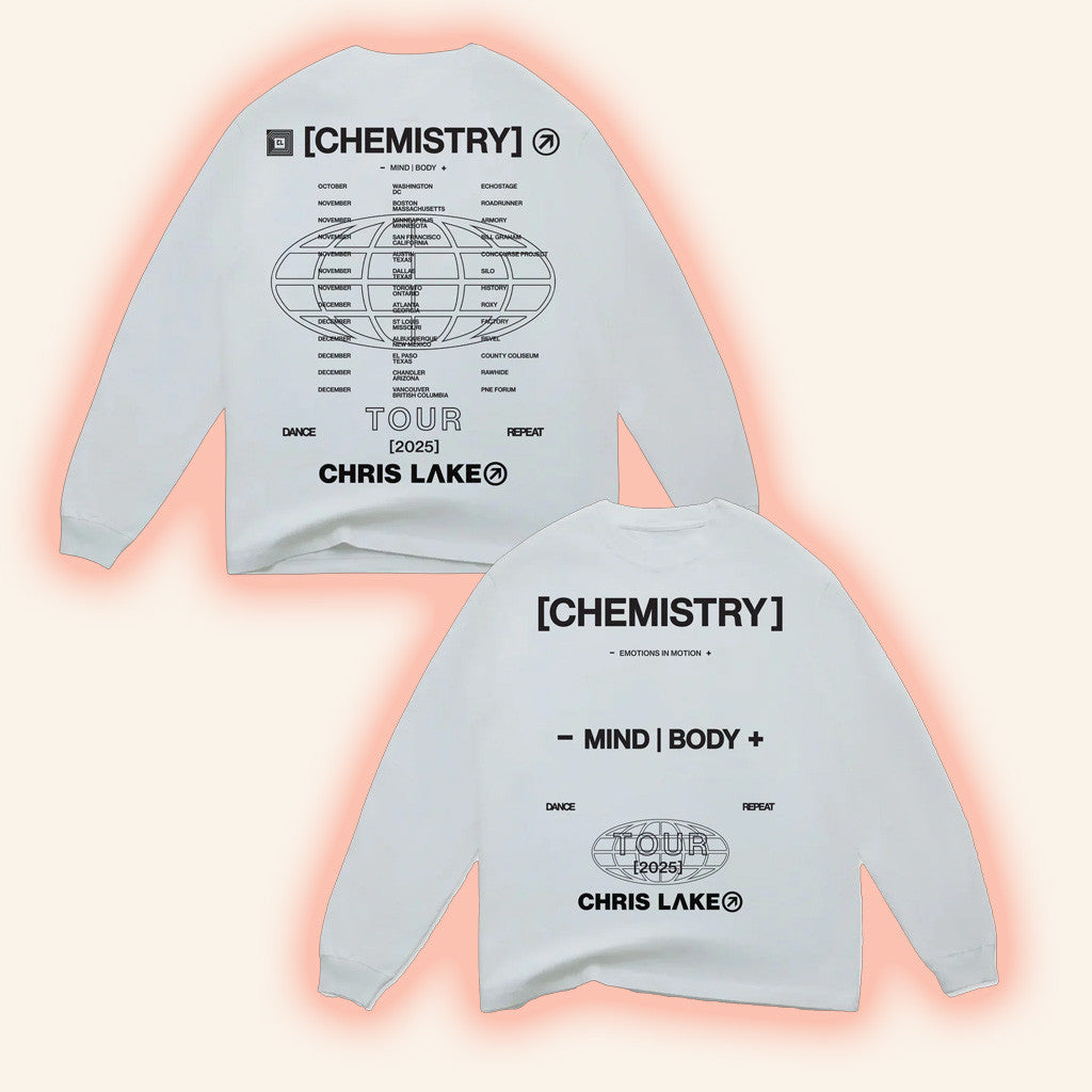 Chris Lake Merch Chemistry Tour Long Sleeve Shirt Chemistry Album Tour 2025 Apparel Fan Merch Gift