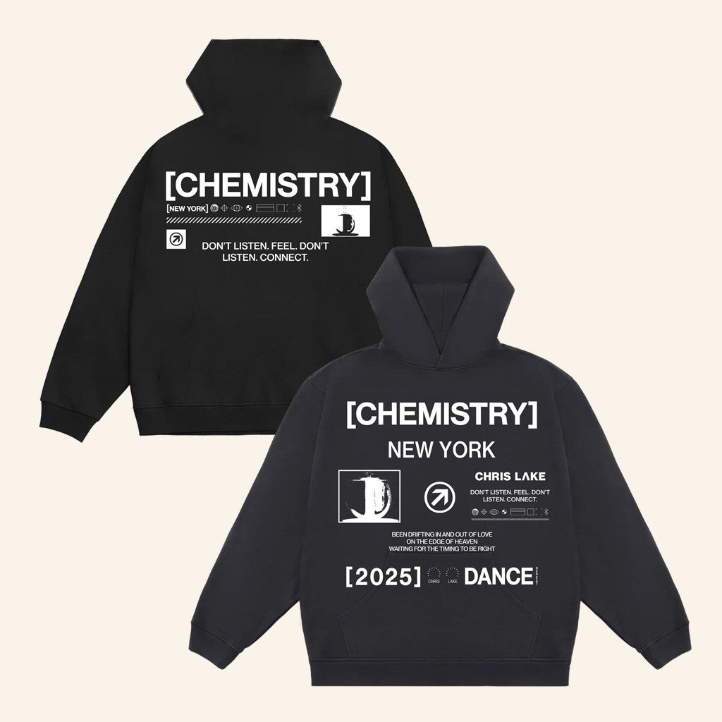 Chris Lake Merch New York Dance Hoodie Navy New York Chemistry Album Tour 2025 Apparel