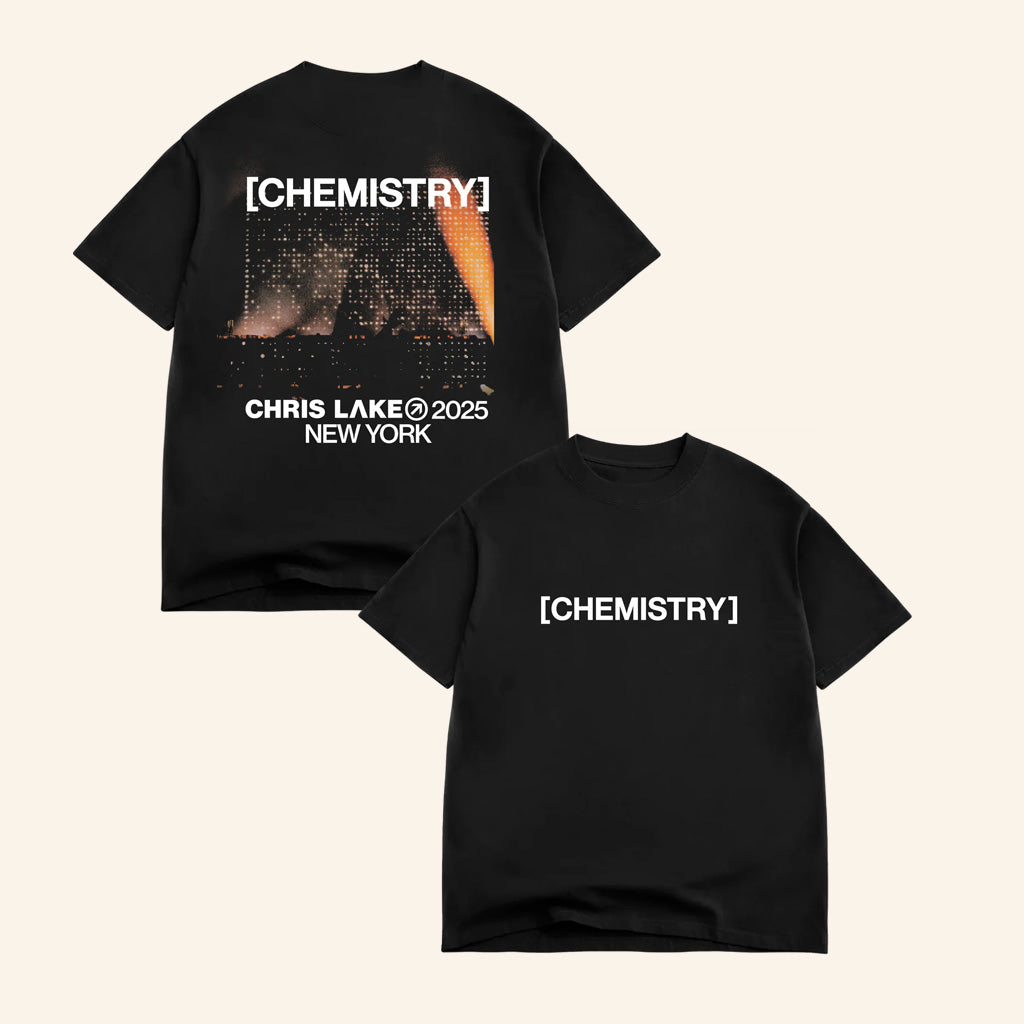 Chris Lake Merch New York Show Image Shirt Black New York Chemistry Album Tour 2025 Apparel