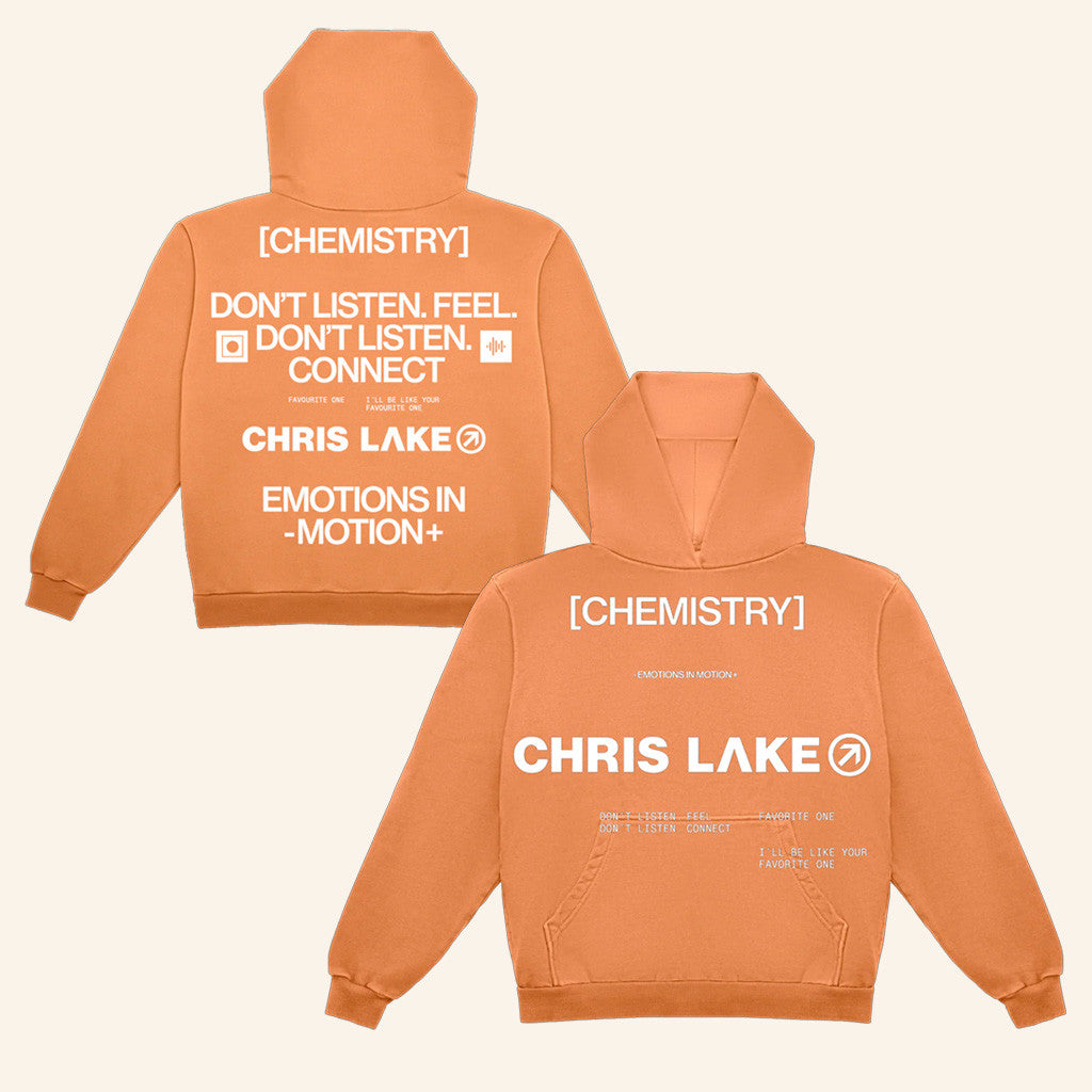 Chris Lake Merch Orange Chemistry Connect Hoodie Chemistry Album Tour 2025 Apparel Her Gifts