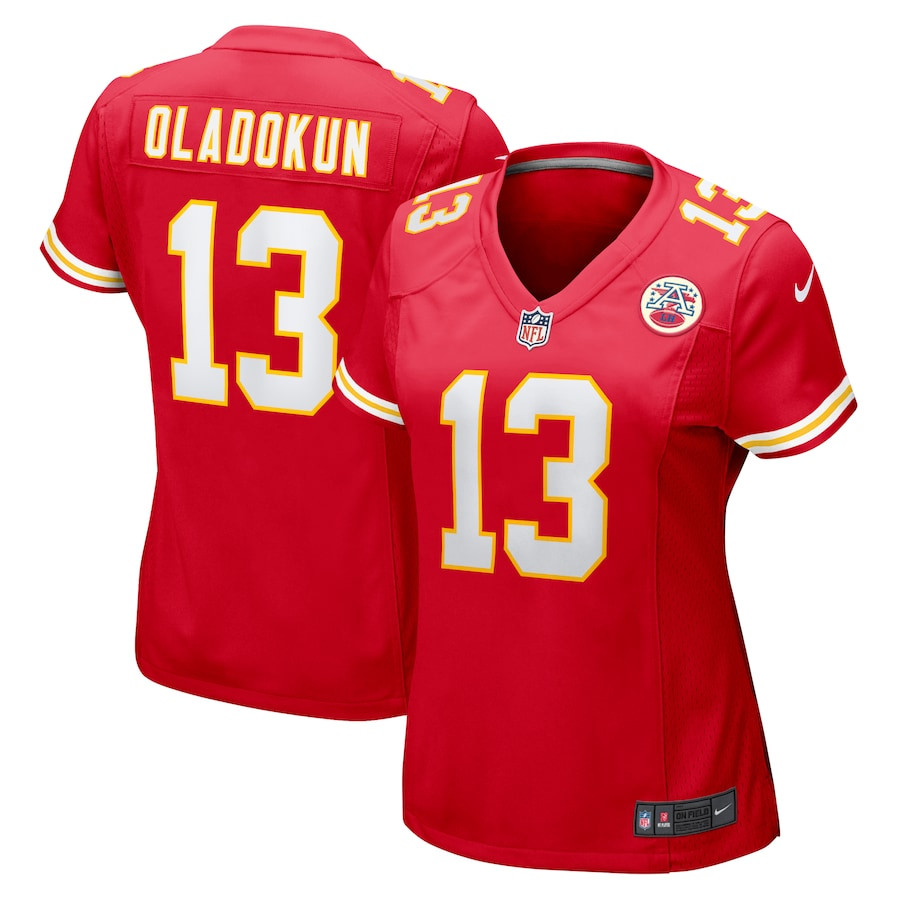 Chris Oladokun 13 Kansas City Chiefs Women Game Jersey - Red - JSDV690