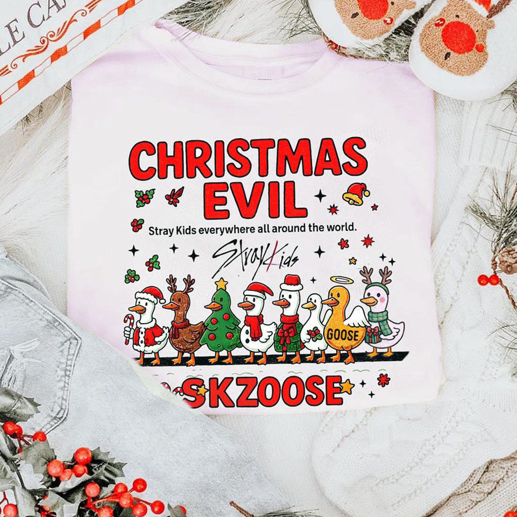 Christmas Evil Stray Kids Shirt Stray Kids Karma T-Shirt Stray Kids Dominate World Tour Merch