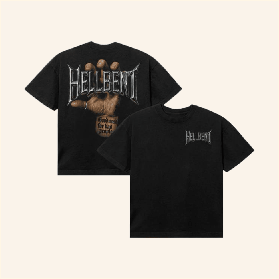 Chrome Hands Logo T-Shirt Hellbent Records Merch Husband Birthday Gifts For BFF