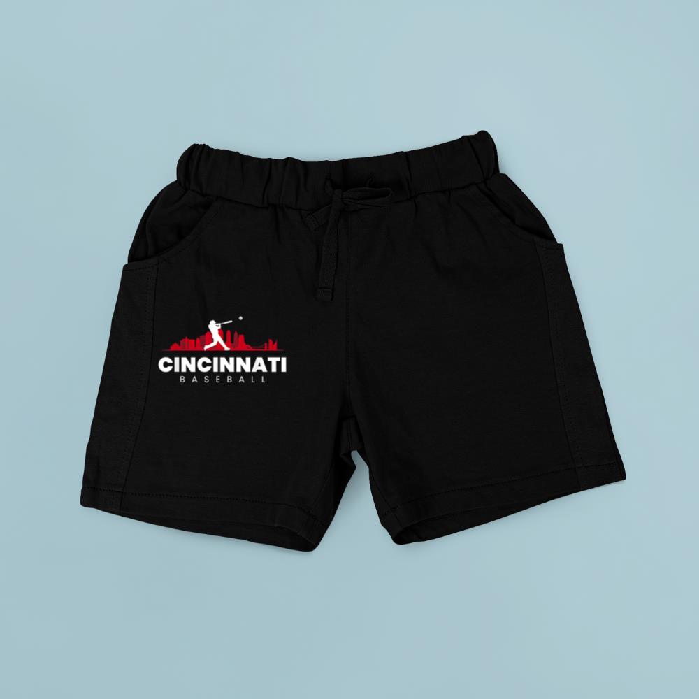 Cincinnati Baseball Vintage Minimalist Retro Baseball Lover Short