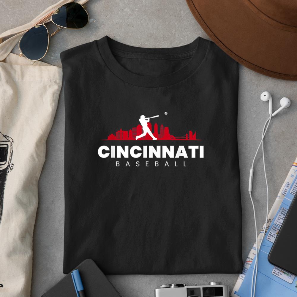 Cincinnati Baseball Vintage Minimalist Retro Baseball Lover T-Shirt