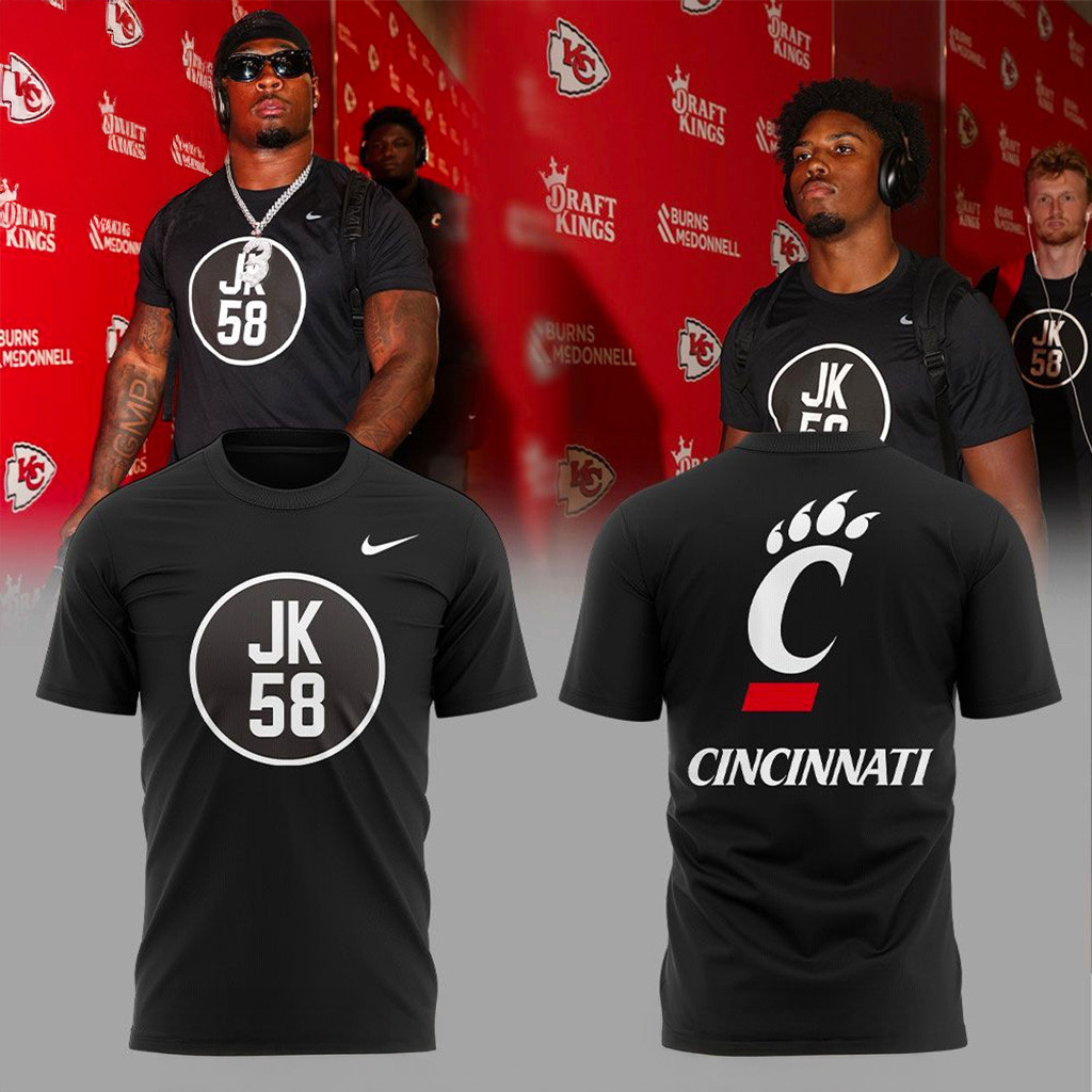Cincinnati Bearcats Football Jk 58 T-Shirt Cincinnati Bearcats Merch Best Gifts For Fans