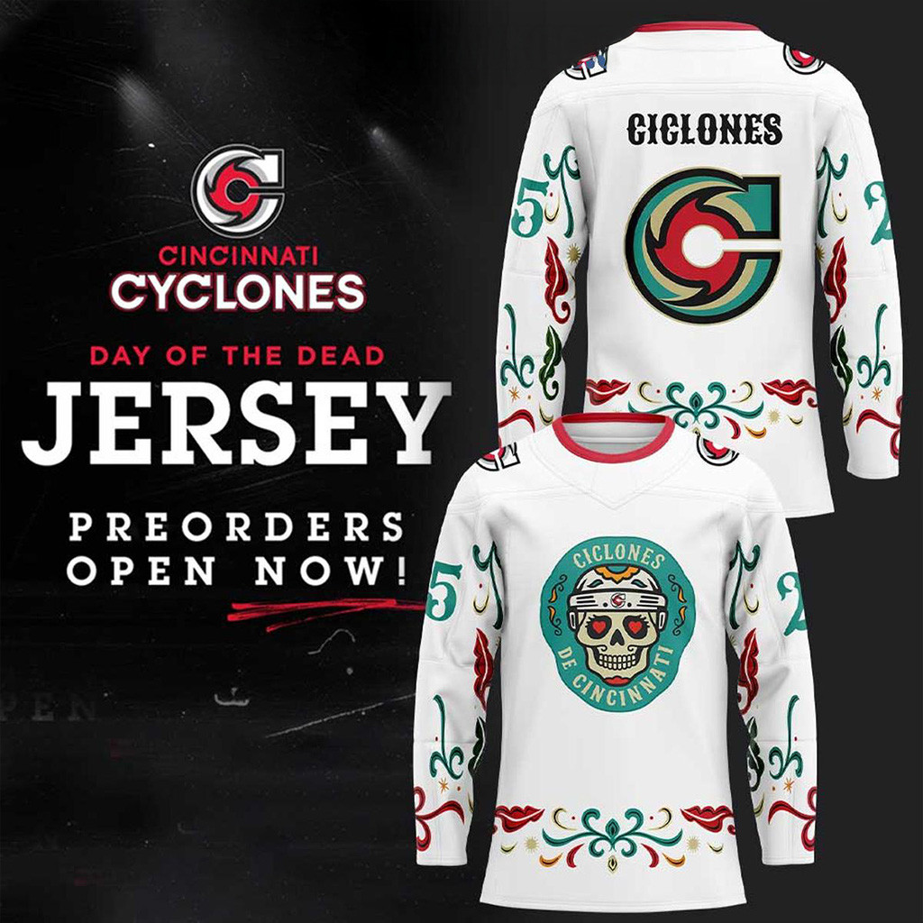 Cincinnati Cyclones Day Of The Dead Hockey Cincinnati Cyclones Merch Gifts For Fans