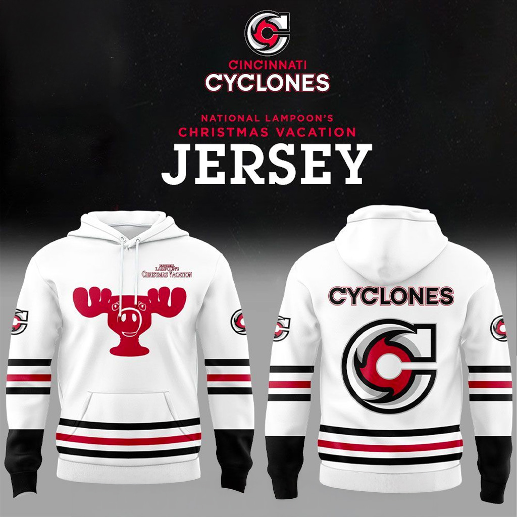 Cincinnati Cyclones National Lampoons Christmas Vacation 2025 Hoodie Cyclones Merch