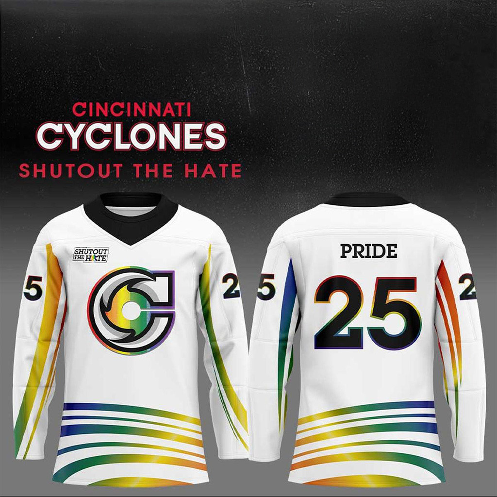 Cincinnati Cyclones Pride Month 2025 Hockey Jersey Cincinnati Cyclones Merch Fans Gifts