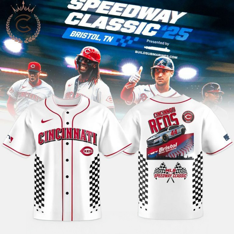Cincinnati Reds MLB Speedway Jersey Cincinnati Reds Merch Gifts For Baseball Fans