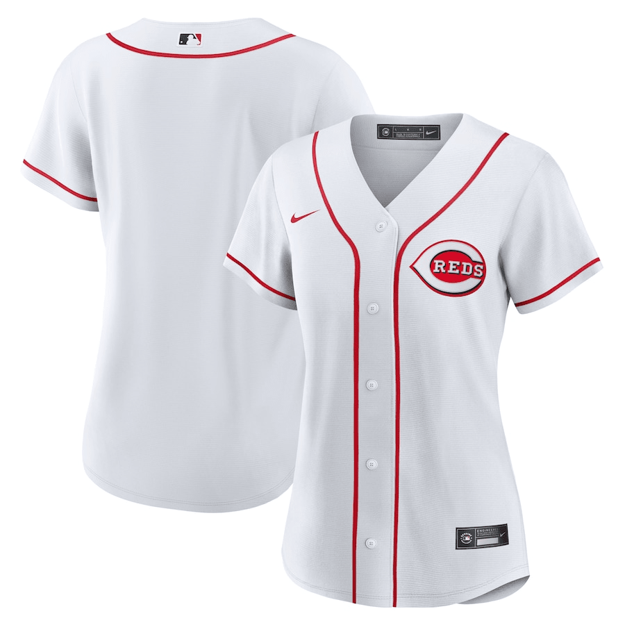 Cincinnati Reds Women Home Jersey - White - JS446