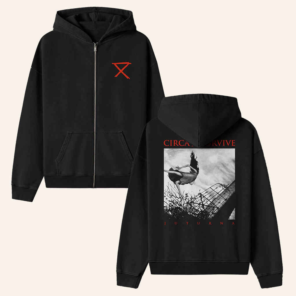Circa Survive Merch Juturna Zip-Up Hoodie Gifts For Him