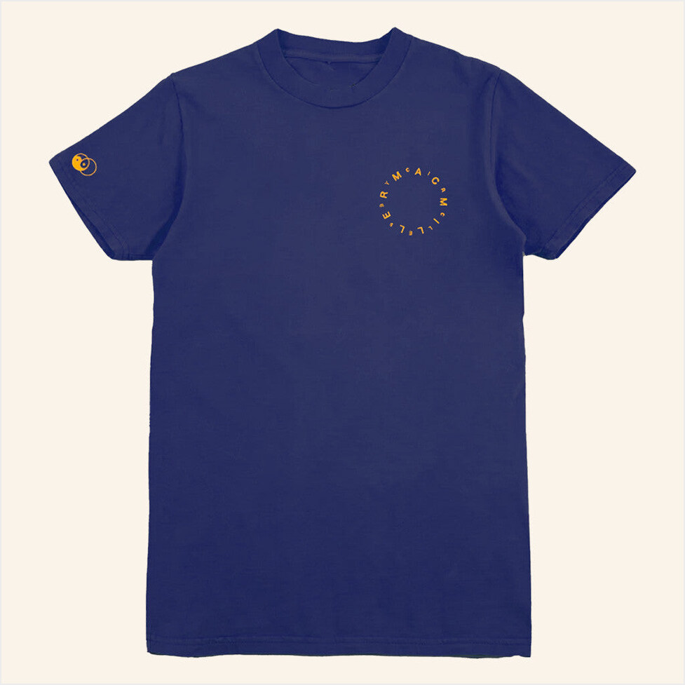 Circles Navy T-Shirt Mac Miller Merch Birthday Gifts For Brother BFF Gifts Christmas Presents