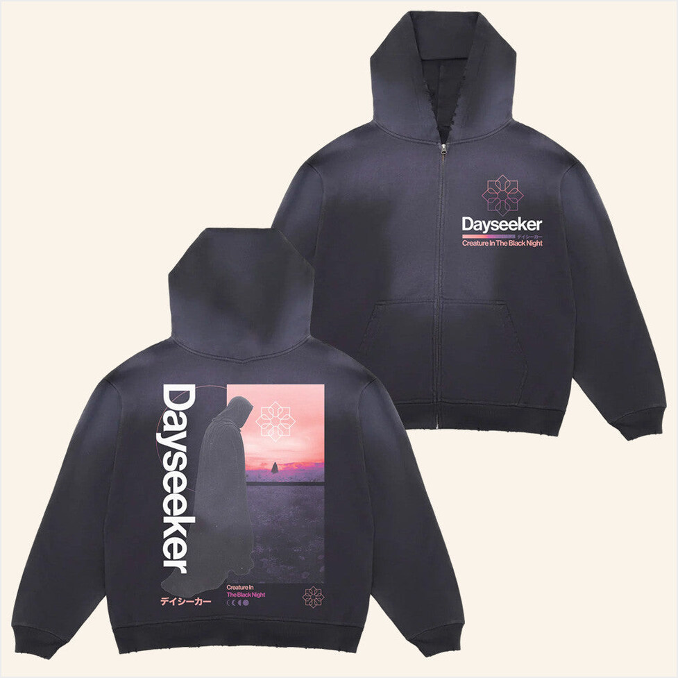 Citbn Distressed Potassium Zip-Up Hoodie Dayseeker Merch Birthday Gifts For Besties