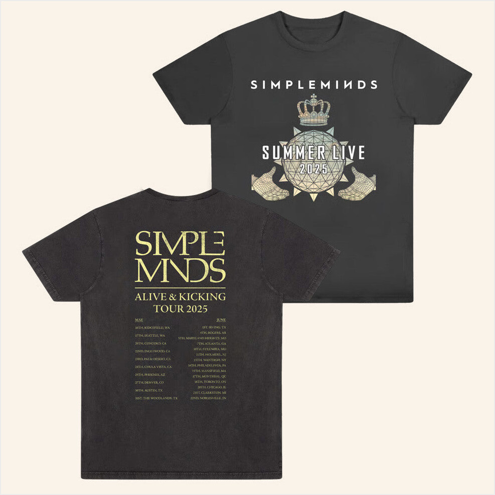 Claddagh Summer Live Itinerary T-Shirt Simple Minds Merch Birthday Gifts For Besties