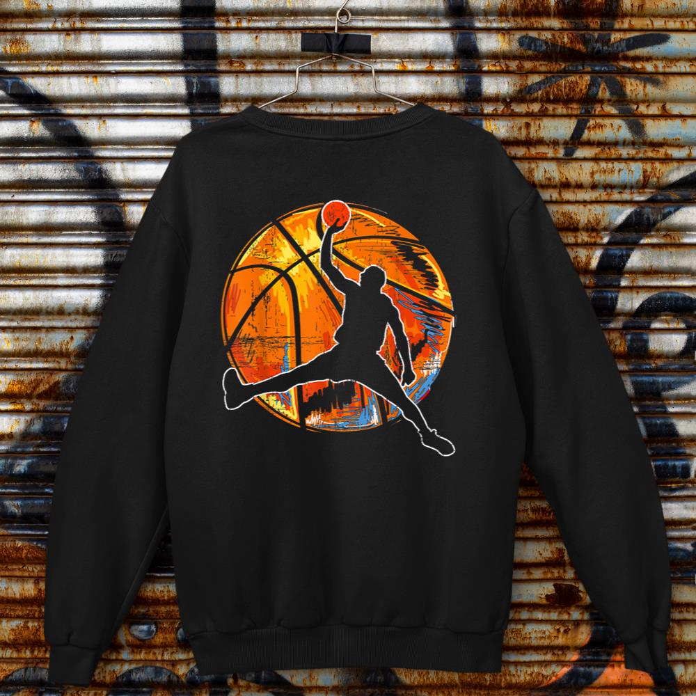 Classic 70s Basketball Retro Hobby Bball Player Baller Sweatshirt