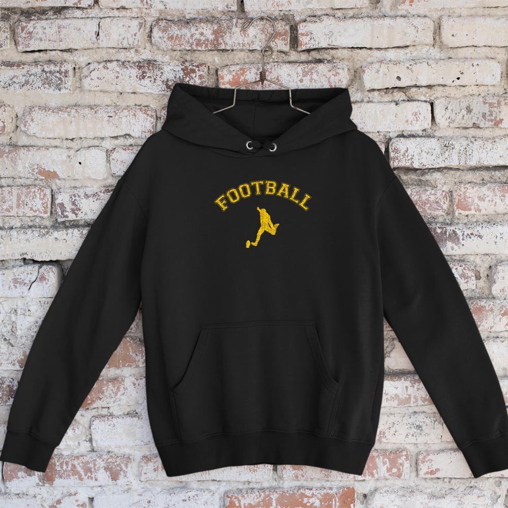 Classic College-style Football Kicker Hoodie