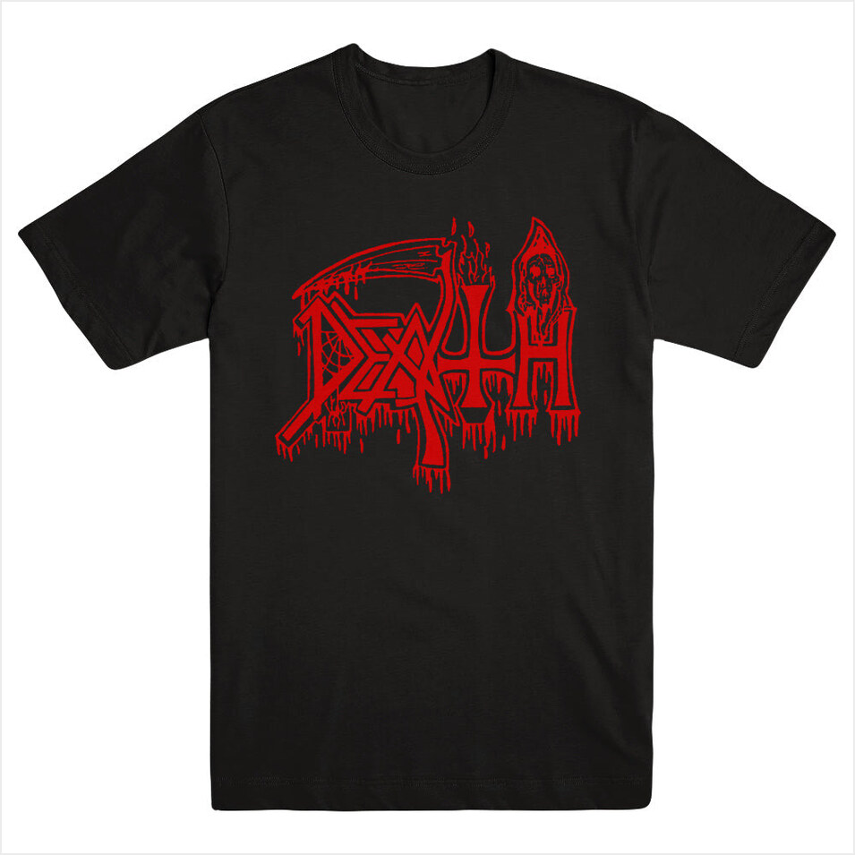 Classic Logo Red On Black Shirt Death Merch Death Shirt Father'S Day Gifts For Metal Music Lovers