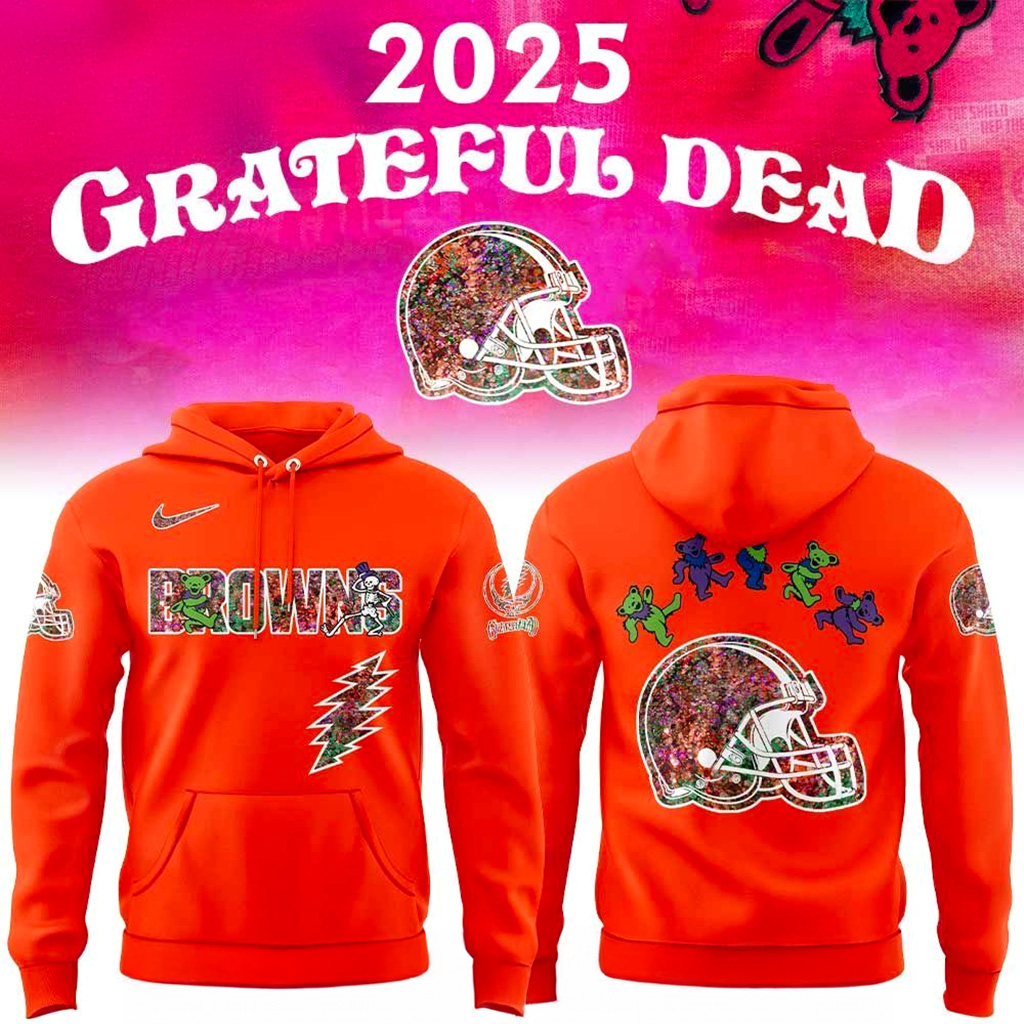 Cleveland Browns Grateful Dead Night 2025 Hoodie Cleveland Browns Merch Gifts For Him