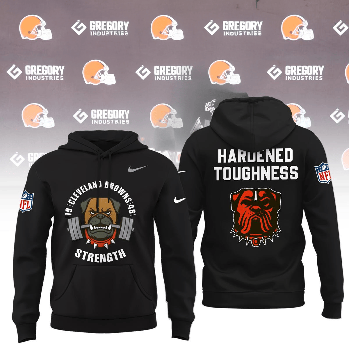 Cleveland Browns Strength Hardened Toughness Hoodie Cleveland Browns Merch Fans Gifts