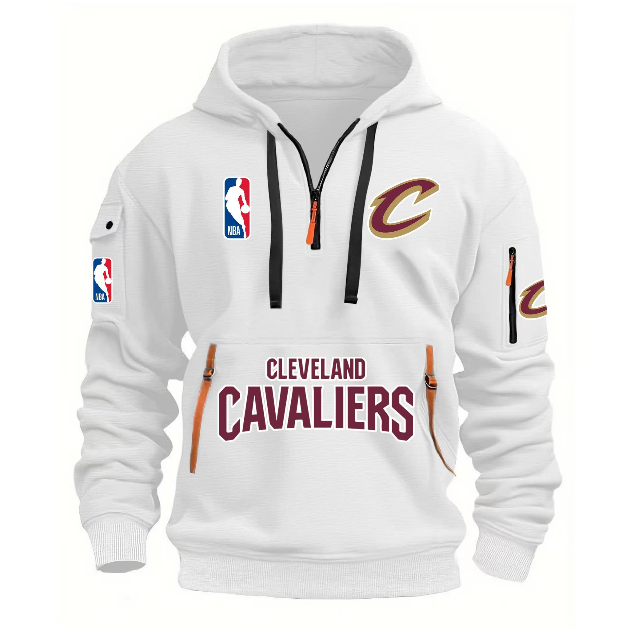 Cleveland Cavaliers Quarter Zip Hoodie Father's Day Gifts For Basketball Fans
