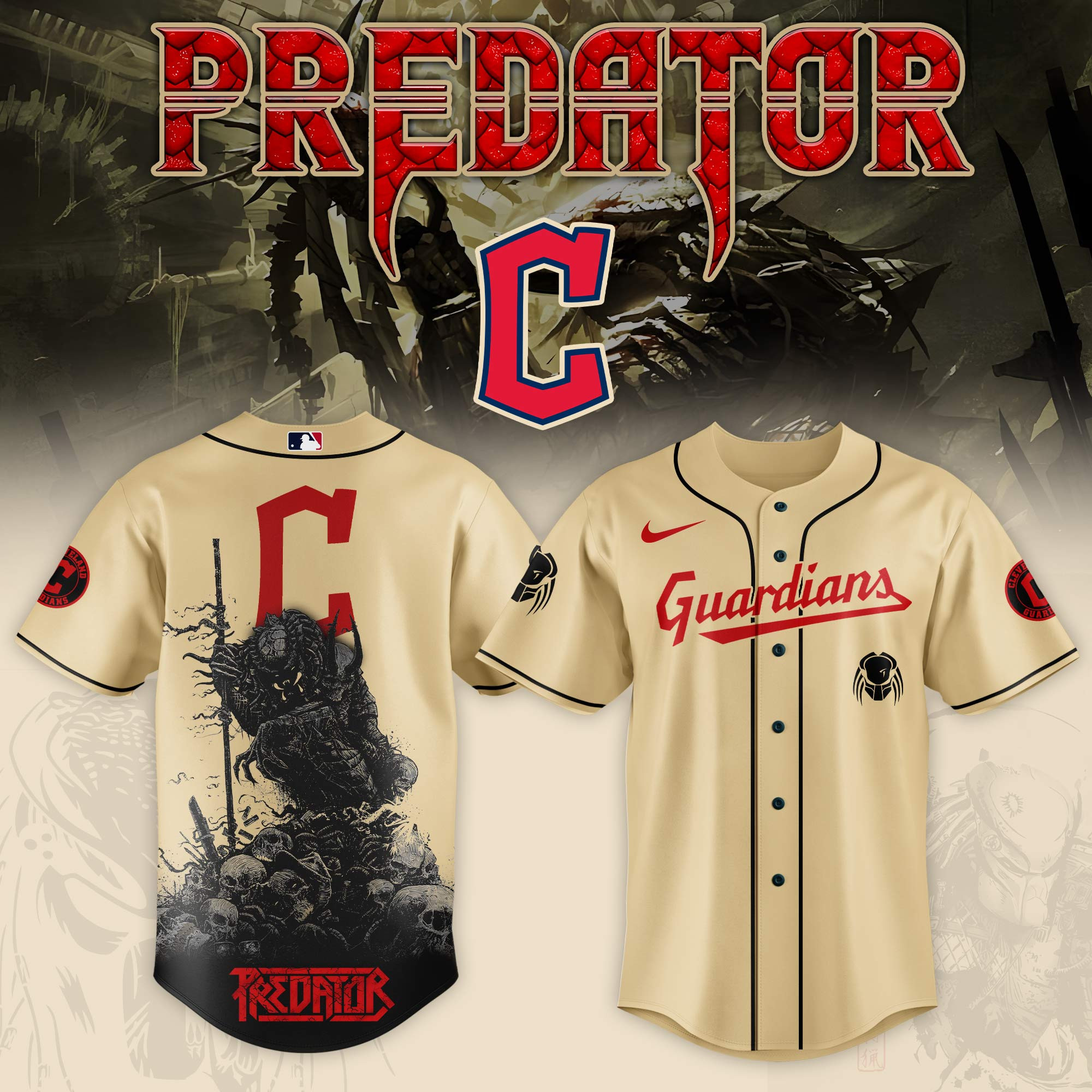 Cleveland Guardians Mlb X Predator Baseball Jersey For Fans