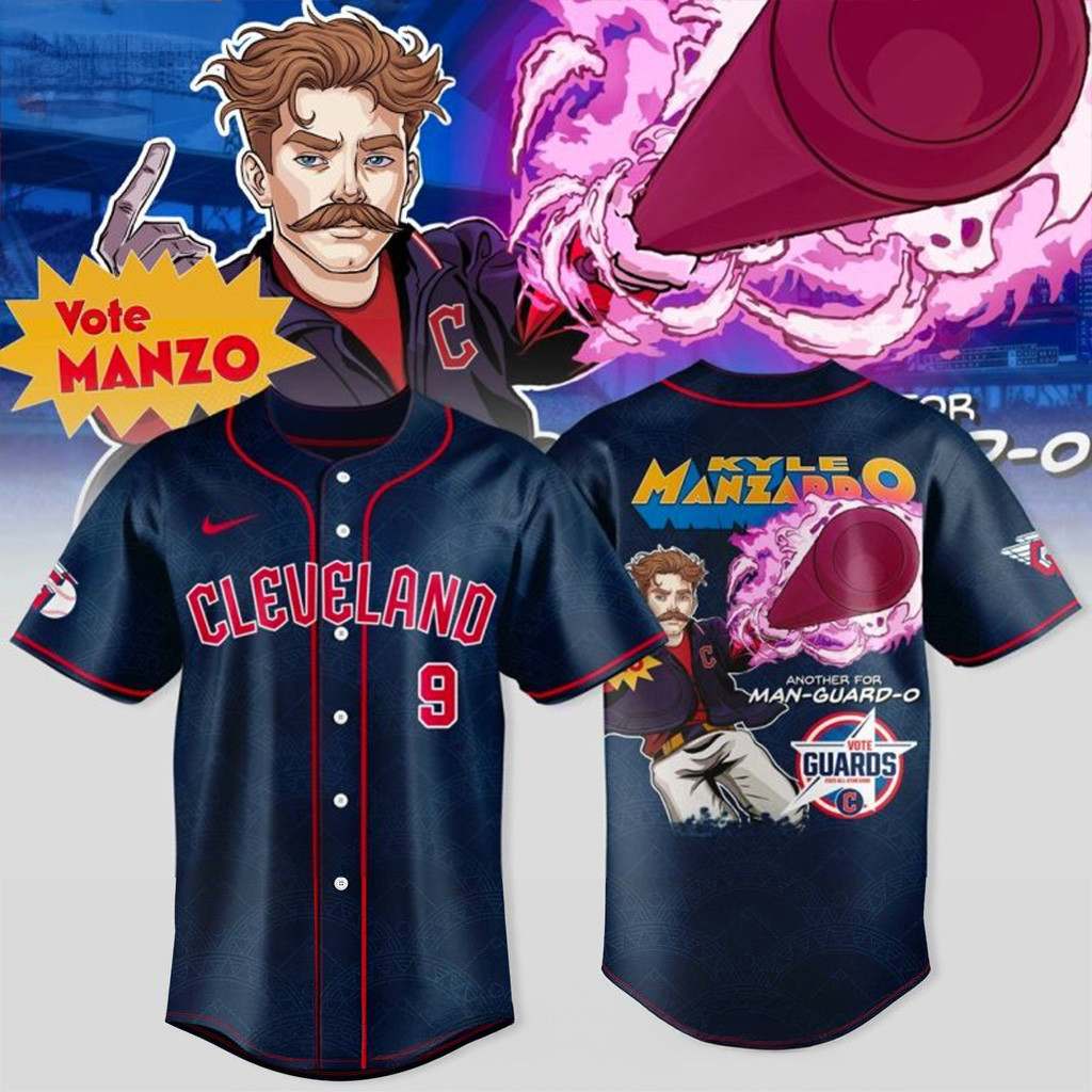 Cleveland Guardians Power All-Star Vote Manzo Navy Jersey Cleveland Guardians Merch