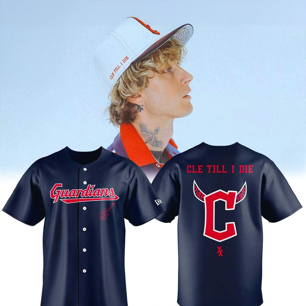 Cleveland Guardians X MGK Cle Till I Die Jersey Cleveland Guardians Merch Gifts For Fans
