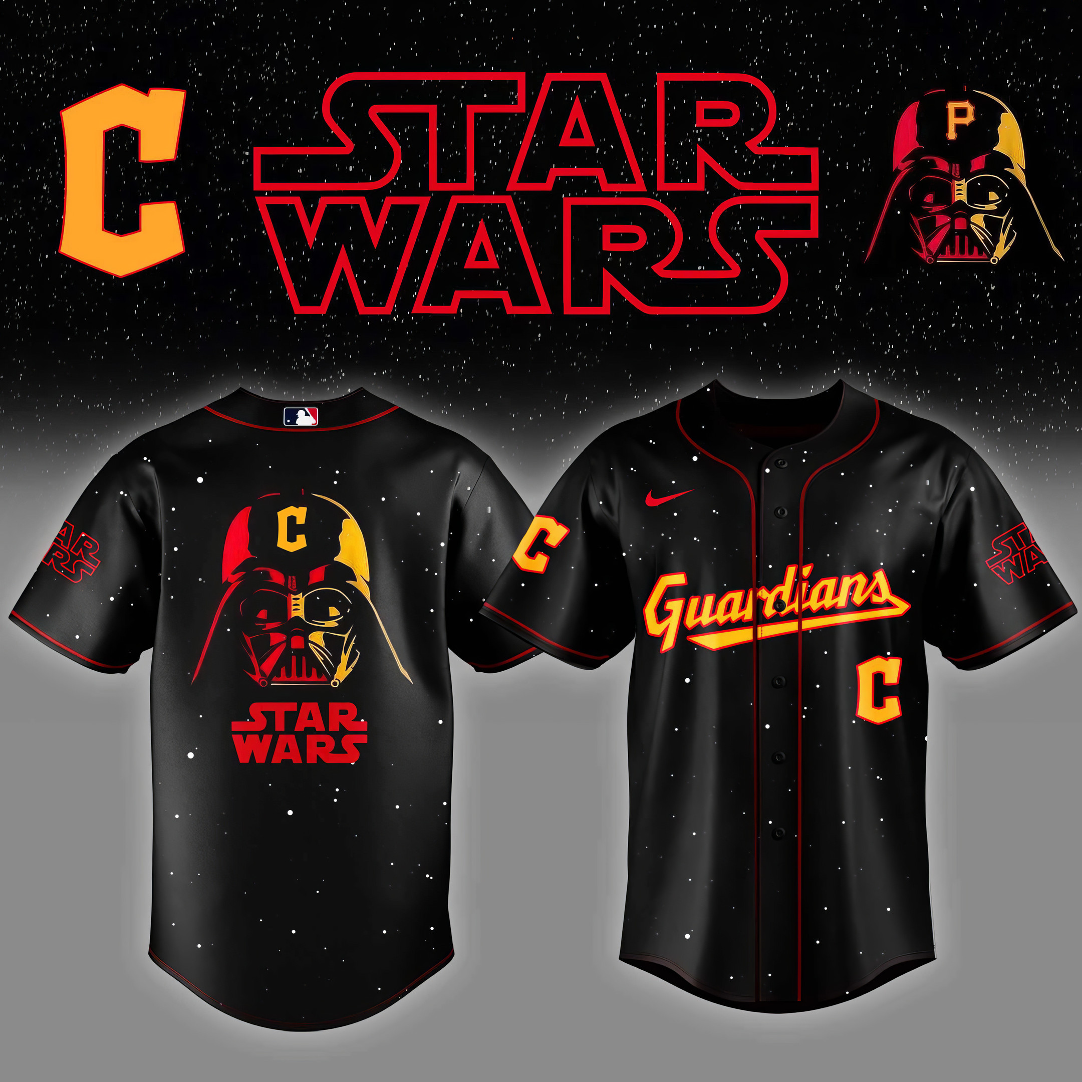 Cleveland Guardians x Star Wars Night Baseball Jersey Gifts For Baseball Fans