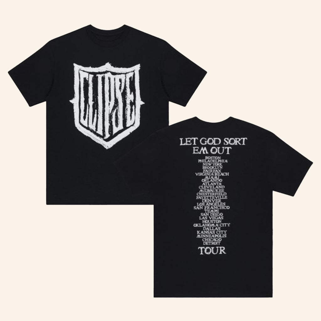 Clipse Merch Let God Sort Em Out Tour Logo Shirt Gifts For Father