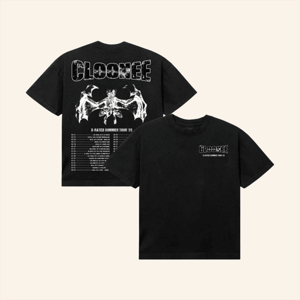 Cloonee X-Rated Summer 25 Tour T-Shirt Hellbent Records Merch Husband Gifts BFF Gifts Ideas